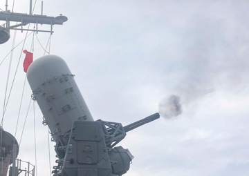 USS Chancellorsville live fire exercise
