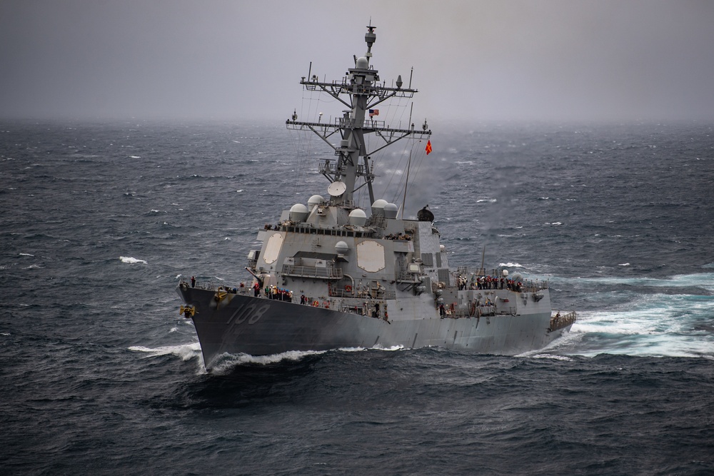 DVIDS - Images - The USS Wayne E. Meyer Steams Near The USS Nimitz ...