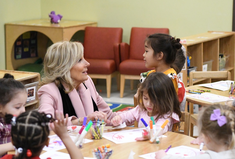 First Lady Jill Biden meets with Soldiers, family members during Fort Drum tour