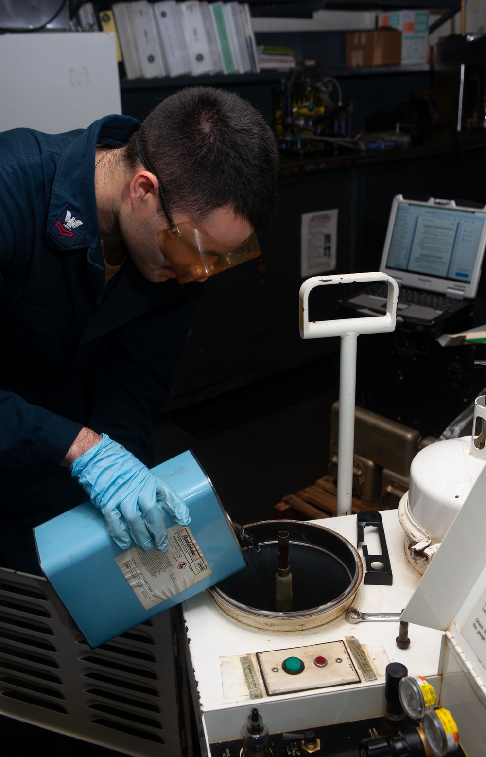 Nimitz Sailors Perform Maintenance