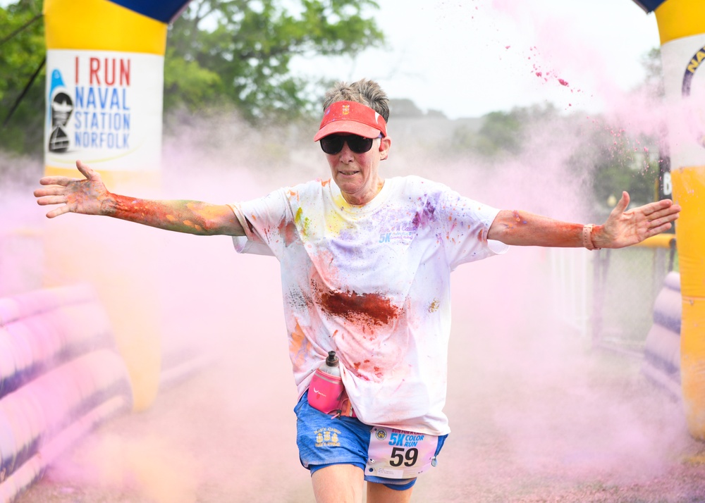 Norfolk MWR Hosts 2022 Run For A Cause Color Run