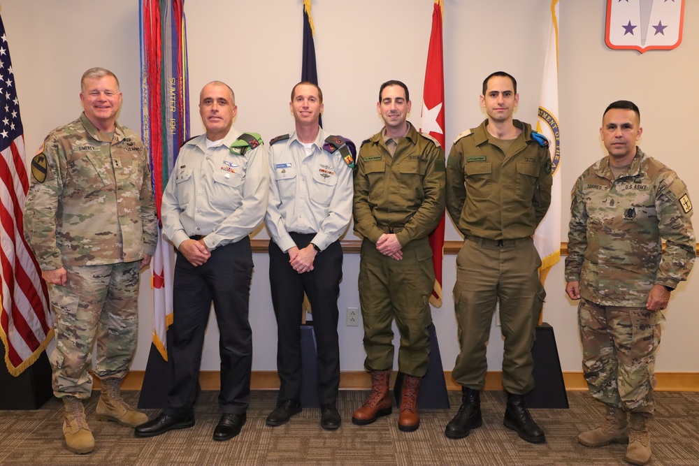 Brig. Gen. Ronen Cohen, the Israeli Army Chief of Logistics, visits CASCOM and Fort Lee.