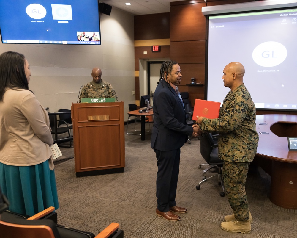 MARFORCOM 2022 Civilian Marine of the Year Award