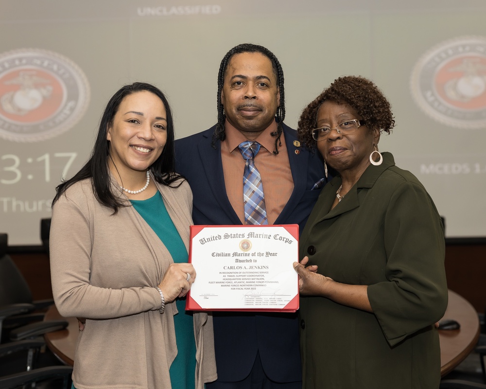 MARFORCOM 2022 Civilian Marine of the Year Award