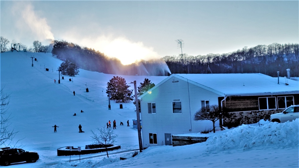 Sunset at Fort McCoy's Whitetail Ridge Ski Area