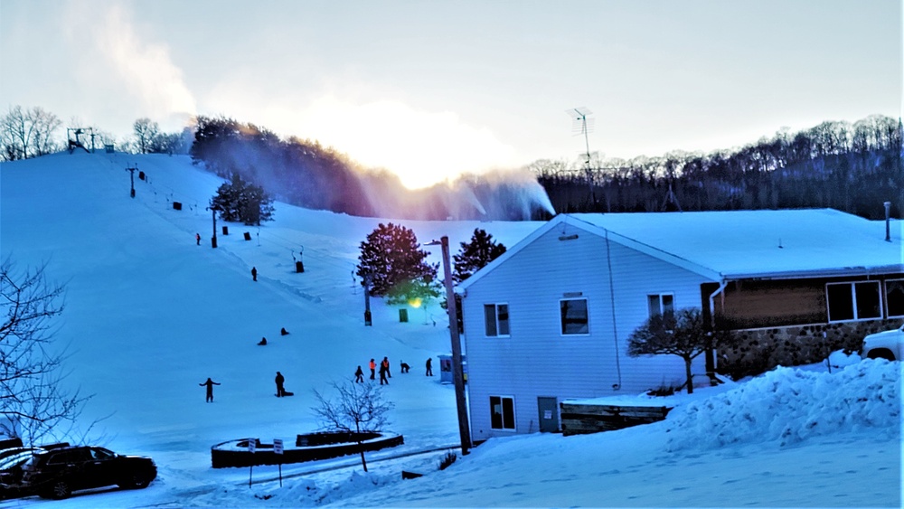 Sunset at Fort McCoy's Whitetail Ridge Ski Area