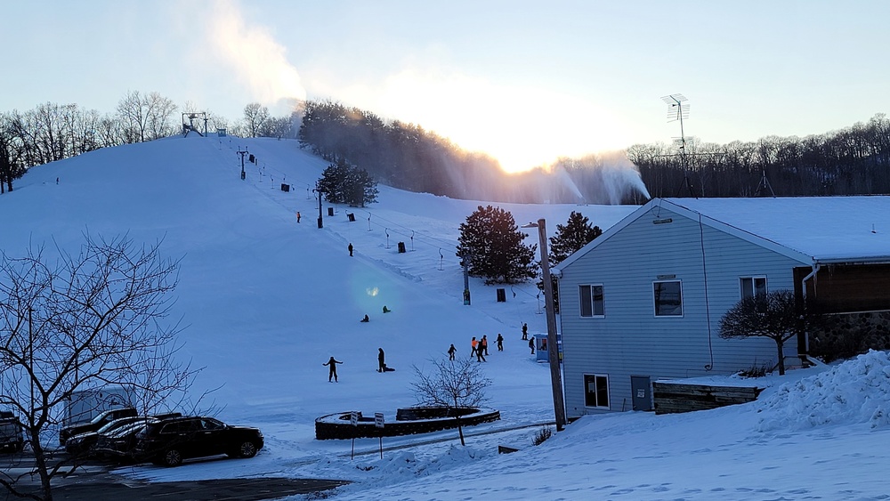 Sunset at Fort McCoy's Whitetail Ridge Ski Area