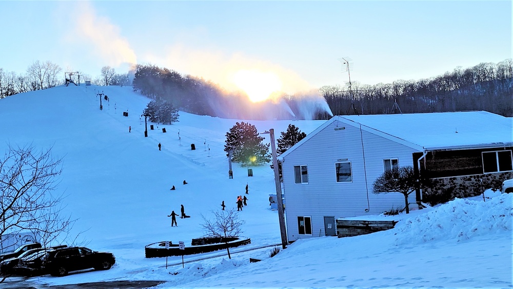 Sunset at Fort McCoy's Whitetail Ridge Ski Area