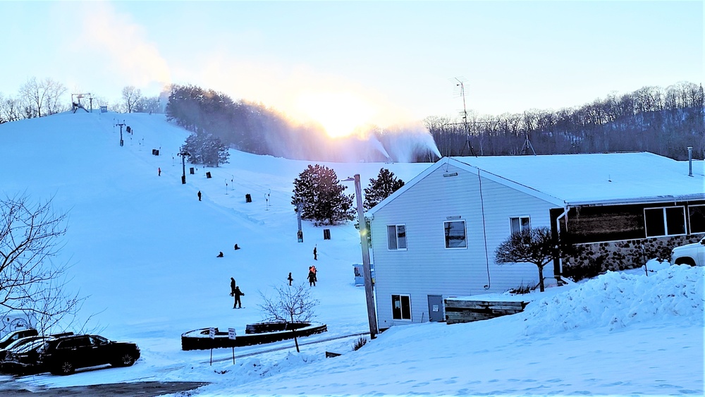 Sunset at Fort McCoy's Whitetail Ridge Ski Area