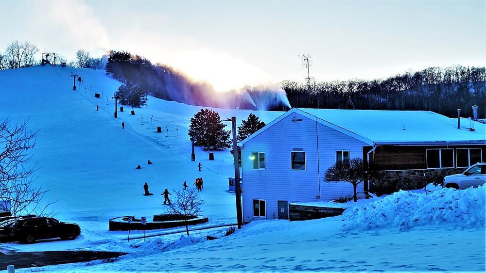 Sunset at Fort McCoy's Whitetail Ridge Ski Area