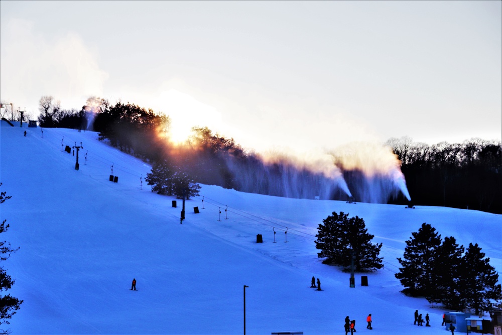 Sunset at Fort McCoy's Whitetail Ridge Ski Area