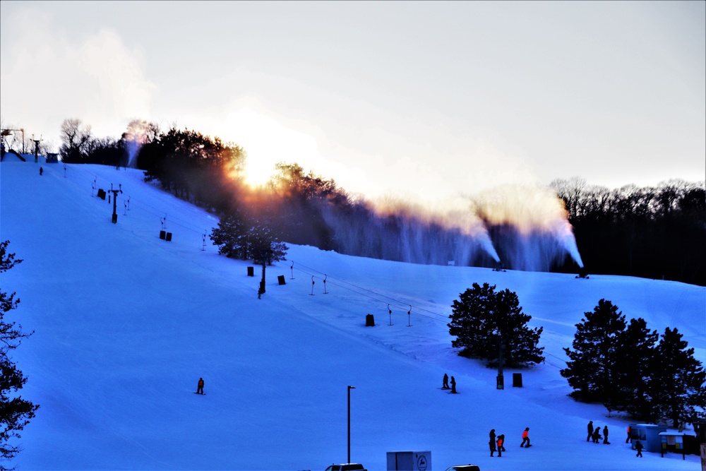 Sunset at Fort McCoy's Whitetail Ridge Ski Area