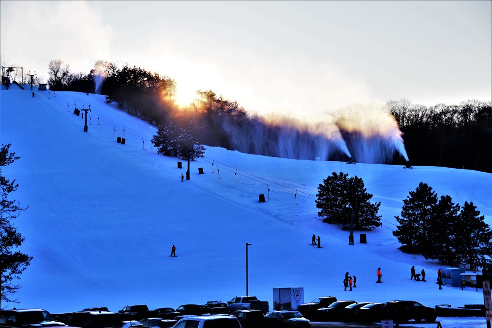 Sunset at Fort McCoy's Whitetail Ridge Ski Area