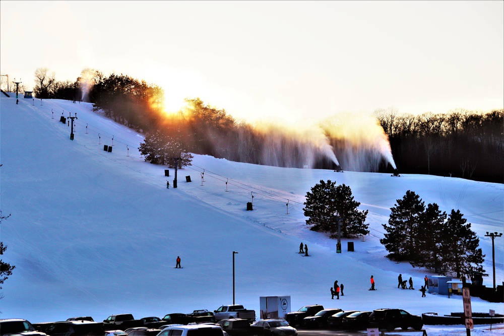 Sunset at Fort McCoy's Whitetail Ridge Ski Area