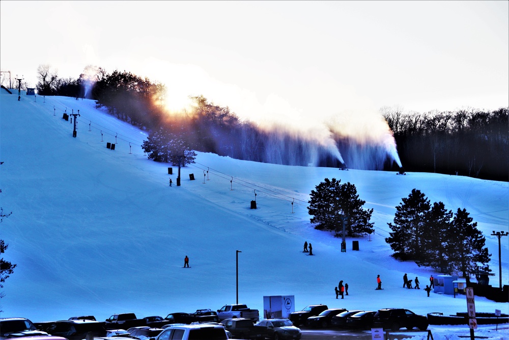 Sunset at Fort McCoy's Whitetail Ridge Ski Area