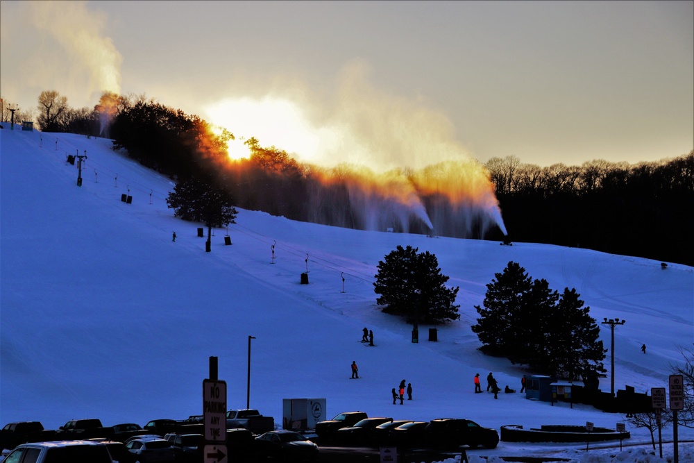 Sunset at Fort McCoy's Whitetail Ridge Ski Area