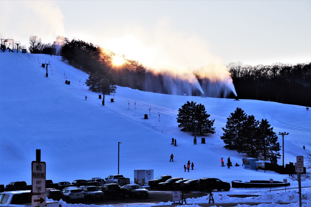 Sunset at Fort McCoy's Whitetail Ridge Ski Area