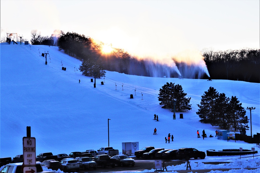 Sunset at Fort McCoy's Whitetail Ridge Ski Area