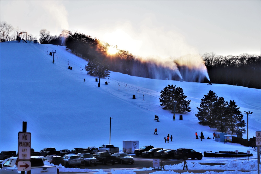 Sunset at Fort McCoy's Whitetail Ridge Ski Area