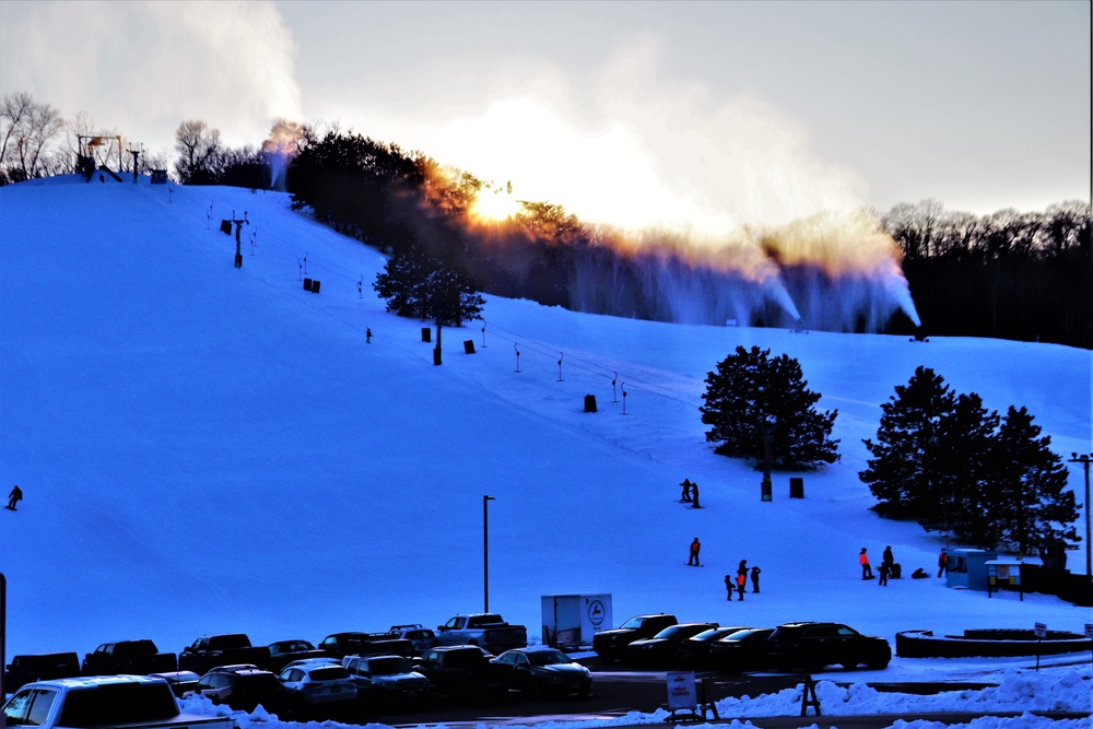 Sunset at Fort McCoy's Whitetail Ridge Ski Area