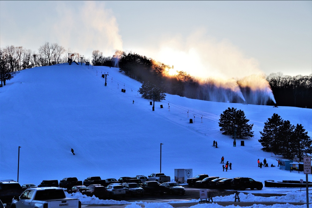 Sunset at Fort McCoy's Whitetail Ridge Ski Area