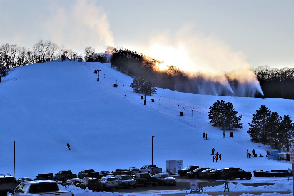 Sunset at Fort McCoy's Whitetail Ridge Ski Area