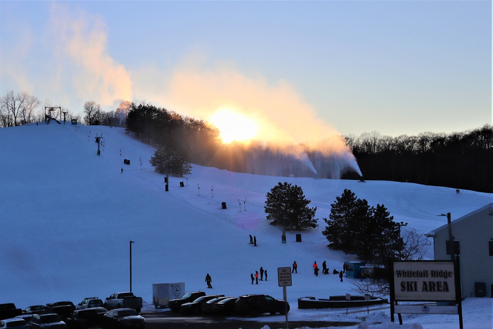 Sunset at Fort McCoy's Whitetail Ridge Ski Area