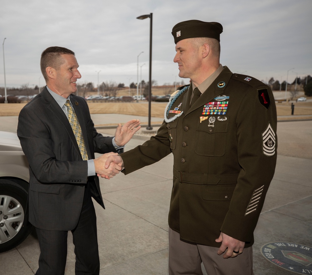 15th SMA visits Fort Riley