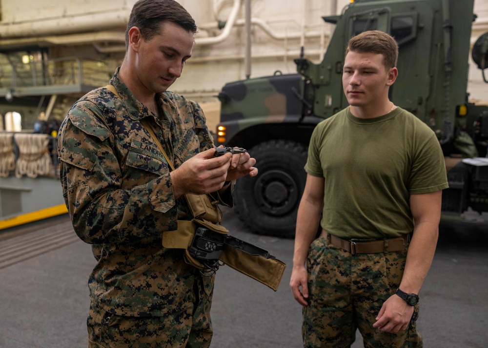 13th MEU USS Anchorage UAS Display