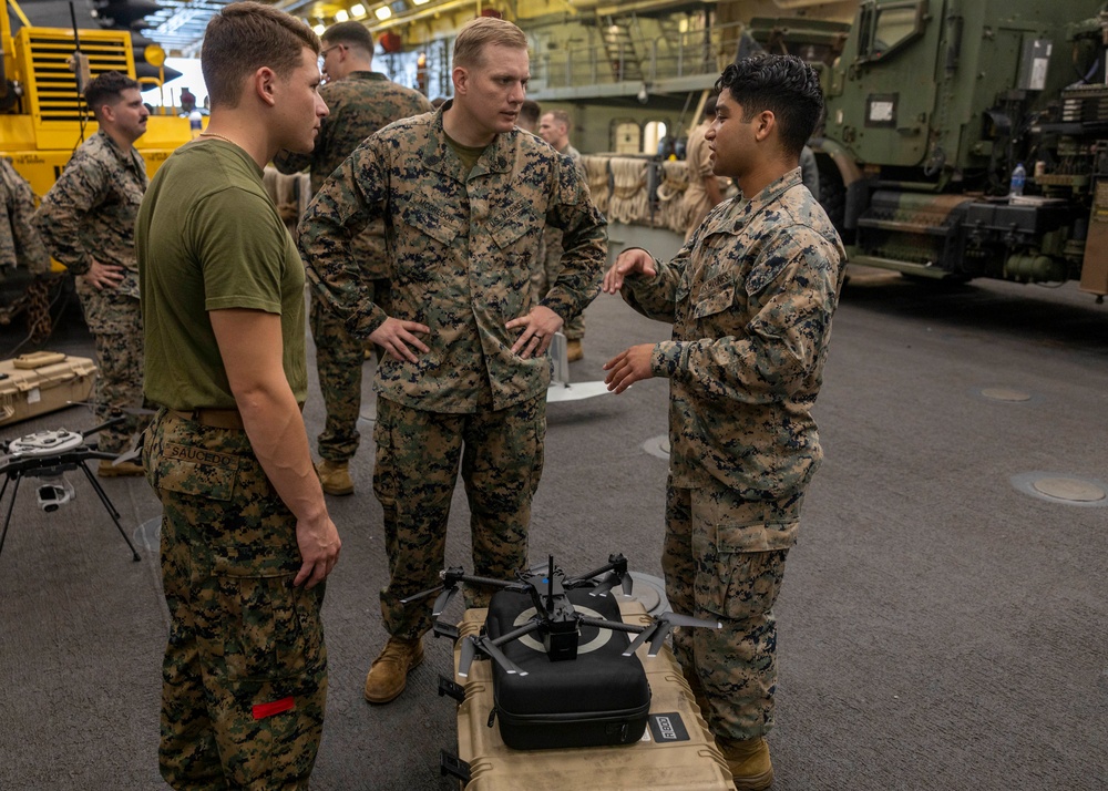 13th MEU USS Anchorage UAS Display