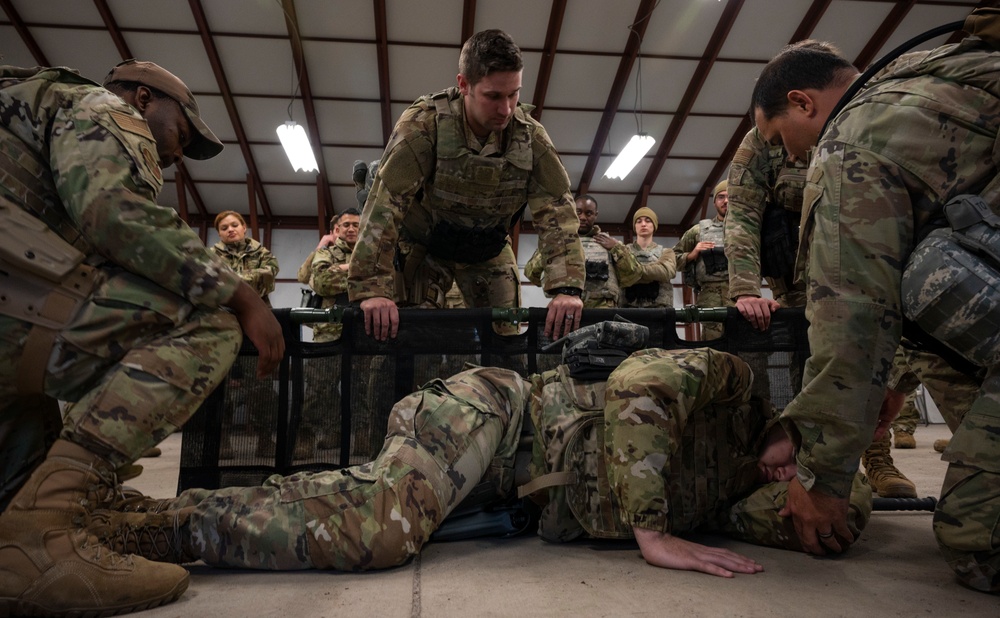 Airman execute T-CCC during OTW pre-deployment training