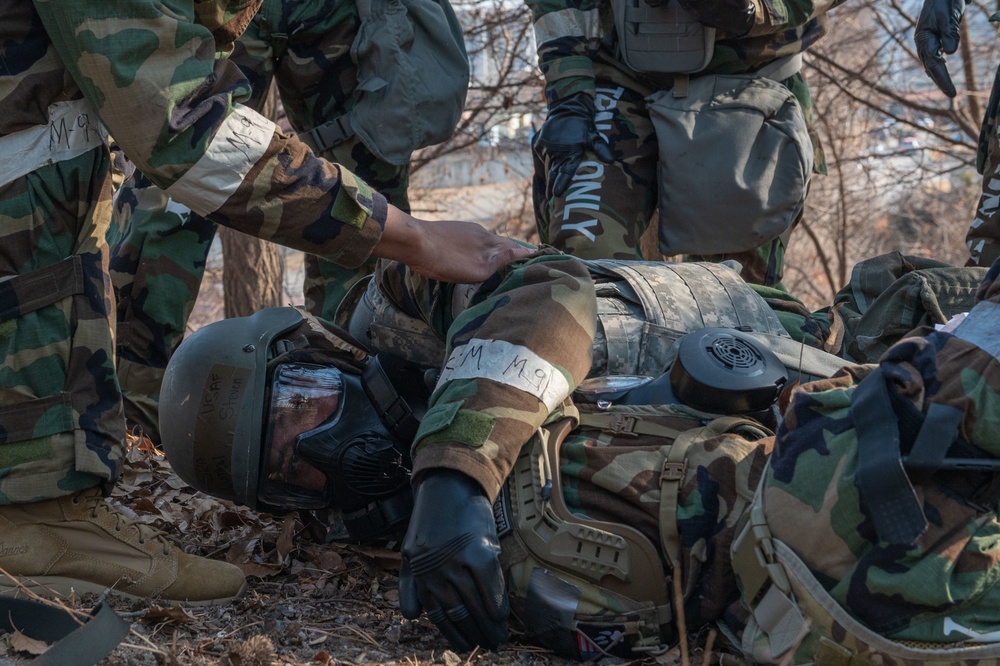 Defenders conduct civilian rescue in routine training