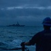 USS Chung-Hoon sails past USS Wayne E. Meyer.