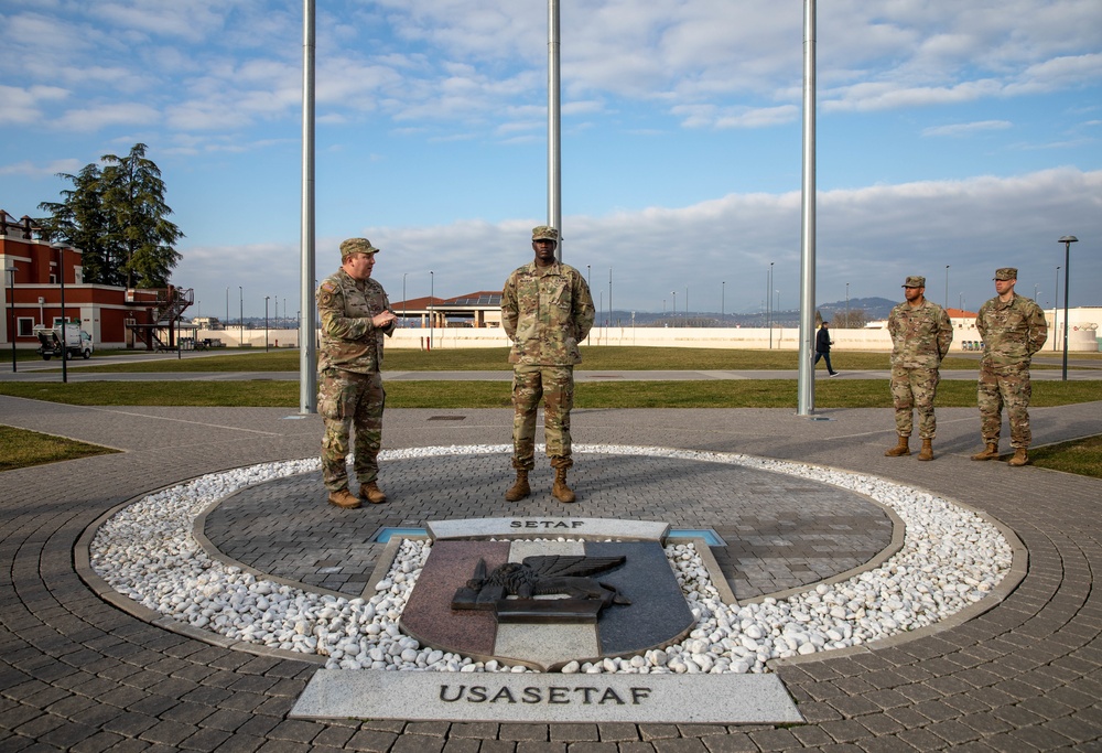 Staff Sgt. Chief Nuamah is promoted to Sgt. 1st Class