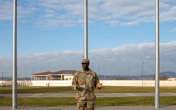 Staff Sgt. Chief Nuamah is promoted to Sgt. 1st Class