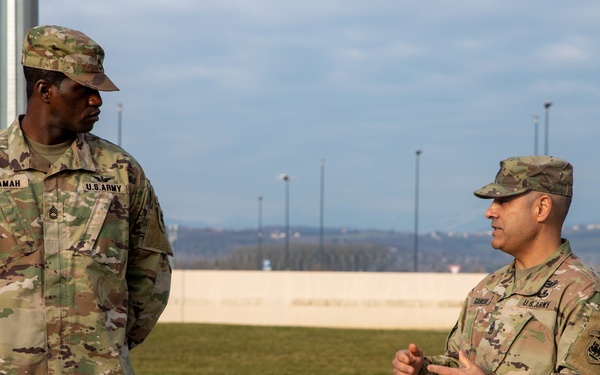 Staff Sgt. Chief Nuamah is promoted to Sgt. 1st Class