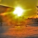 New barracks at Fort McCoy at sunset