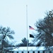 U.S. flag at half-staff at Fort McCoy