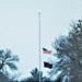 U.S. flag at half-staff at Fort McCoy