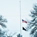 U.S. flag at half-staff at Fort McCoy