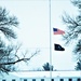 U.S. flag at half-staff at Fort McCoy