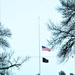 U.S. flag at half-staff at Fort McCoy