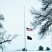 U.S. flag at half-staff at Fort McCoy