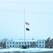 U.S. flag at half-staff at Fort McCoy