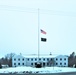 U.S. flag at half-staff at Fort McCoy