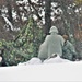 Airmen learn to build Arctic 10-person tents during cold-weather training at Fort McCoy