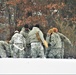 Airmen learn to build Arctic 10-person tents during cold-weather training at Fort McCoy