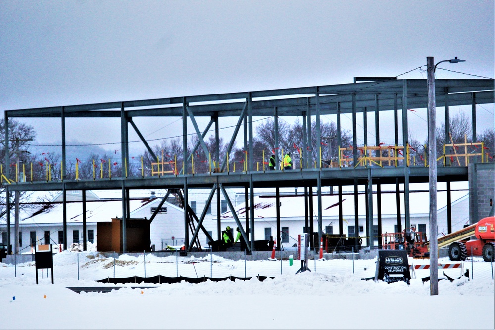 January 2023 construction operations of $11.96 million transient training brigade headquarters at Fort McCoy