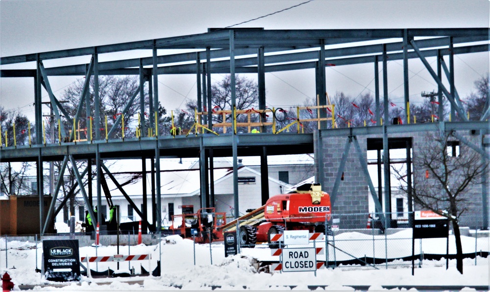 January 2023 construction operations of $11.96 million transient training brigade headquarters at Fort McCoy