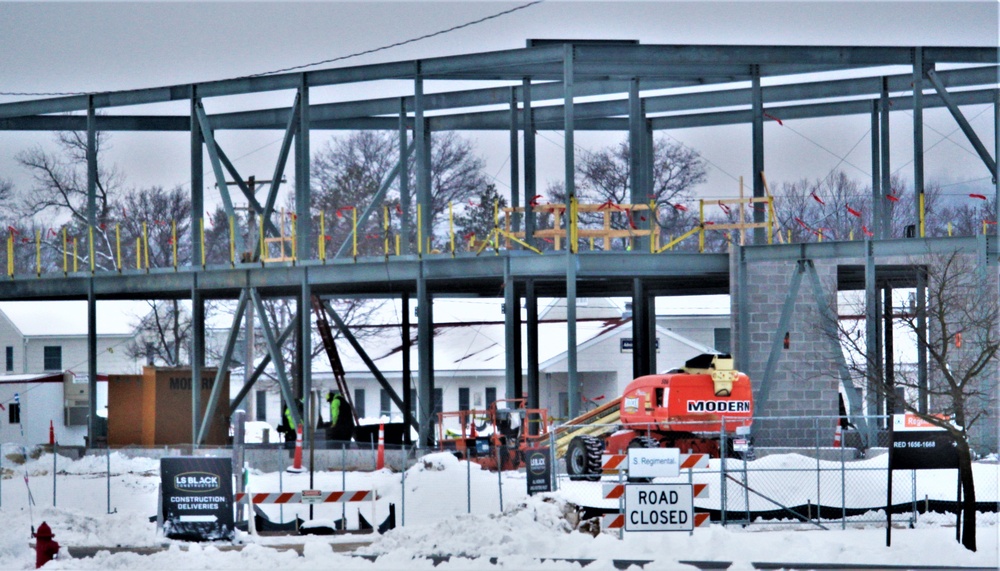 January 2023 construction operations of $11.96 million transient training brigade headquarters at Fort McCoy